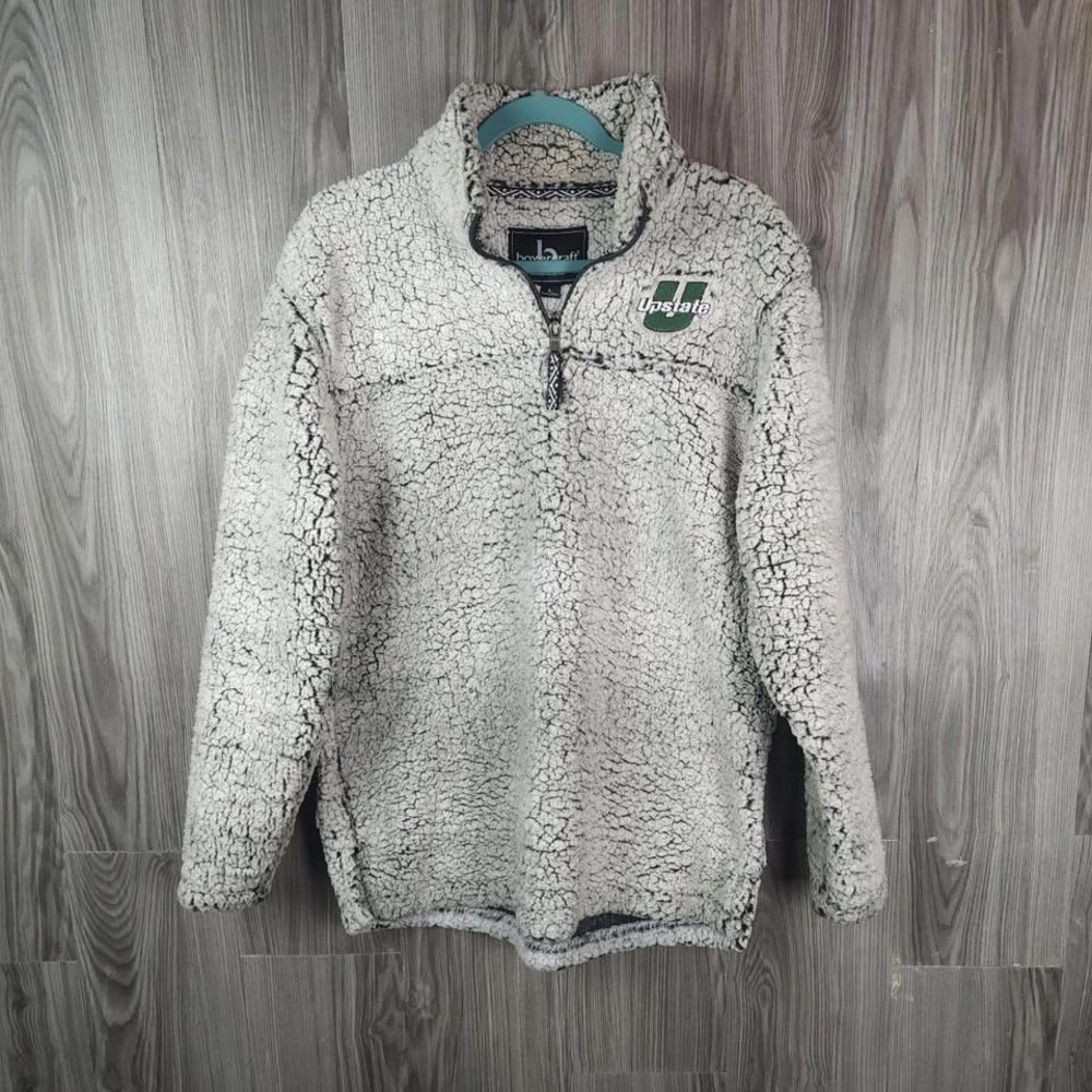 Boxercraft Upstate SC Heathered Sherpa 1/2 Zip-Up Pullover Sweatshirt Sz L